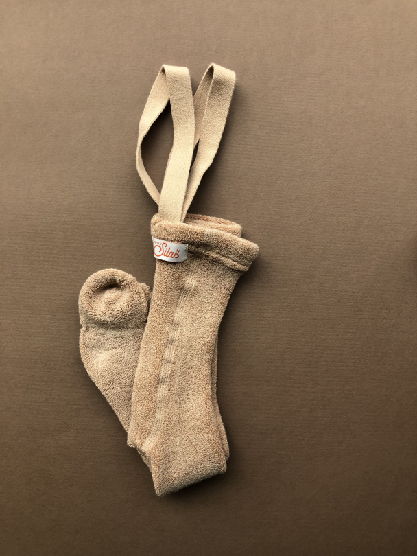 Teddy Footed Tights - Light Brown - Image 5