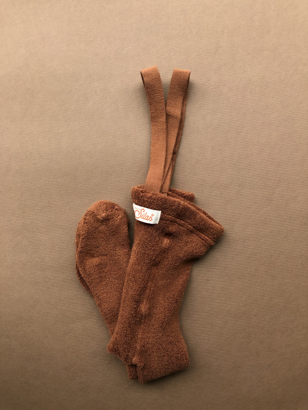 Teddy Footed Tights - Cinnamon - Image 5