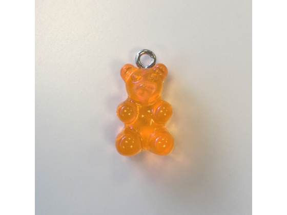 Gummibjørn charms lys oransje