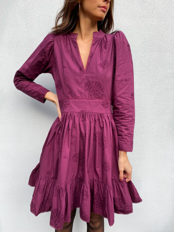 Matilda Dress Mulberry  - Image 1
