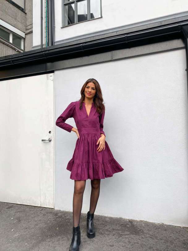Matilda Dress Mulberry  - Image 3