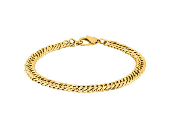 Golden bracelet steel 