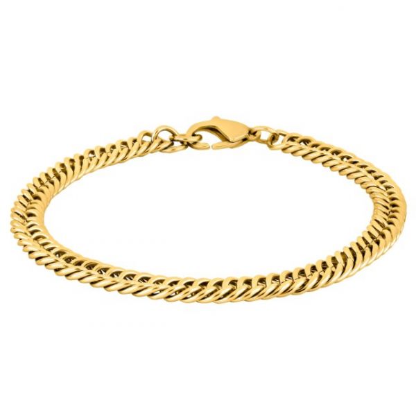 Golden bracelet steel 