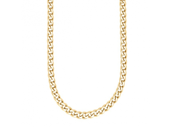 SON necklace golden STEEL panzer shiny 60cm
