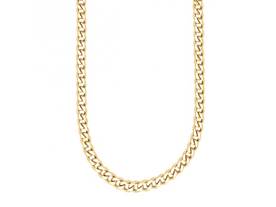 SON necklace golden STEEL panzer shiny 60cm