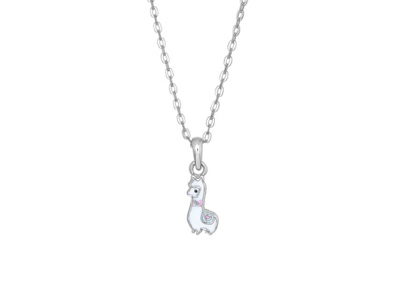 Rhod. silver pendant lama