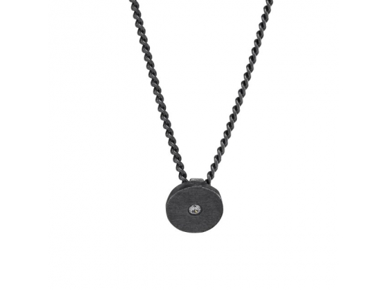 Oxidised silver necklace 7mm