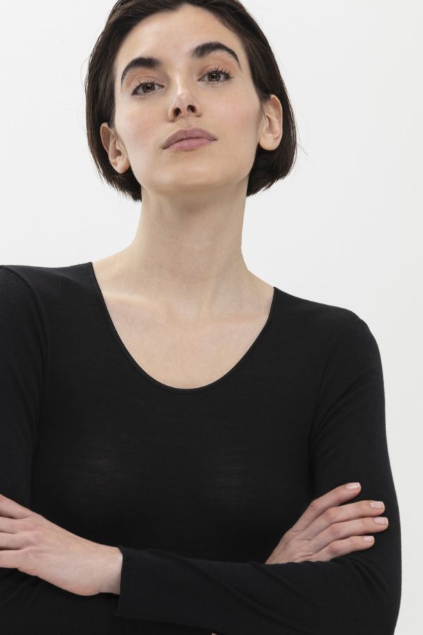 Exquisite long-sleeve, sort - Image 2