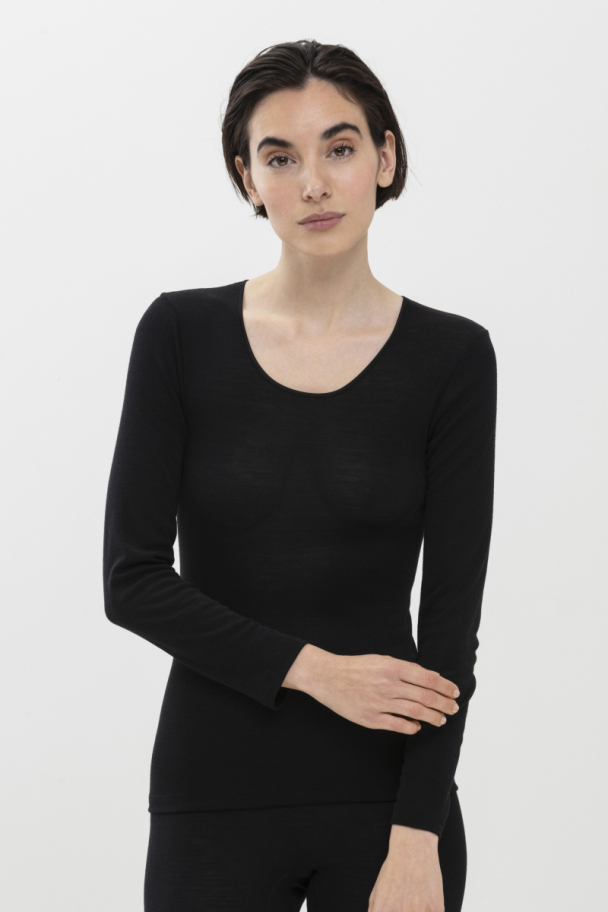Exquisite long-sleeve, sort - Image 1