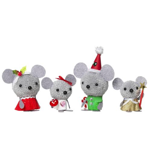 DIY-kit Fluffy Mousefamily