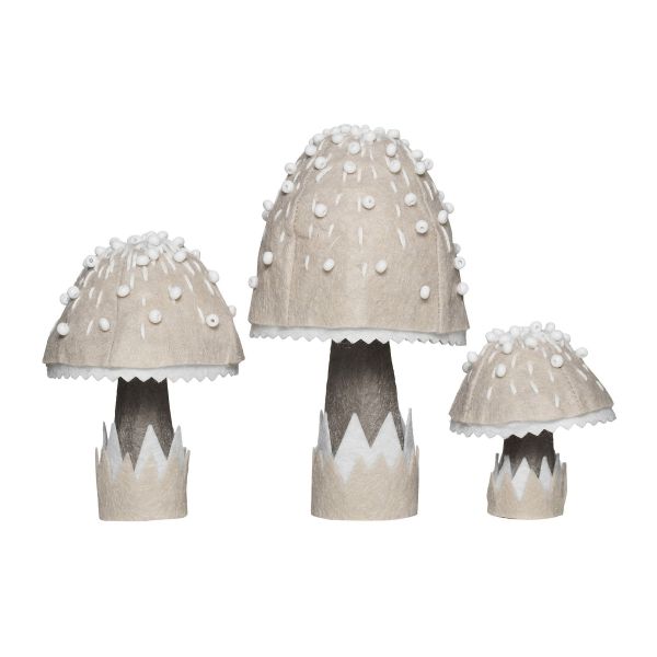 DIY-sett Frosty mushrooms