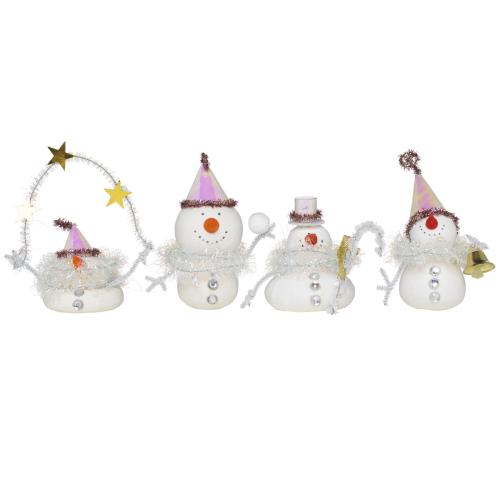 DIY kit 4pk Glitzy Snowmen