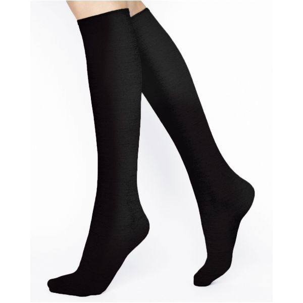 'Laine' merino knee-highs, sort