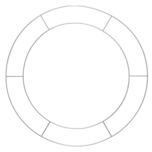 Dobbelt metallskrog/ring Ø 40 cm