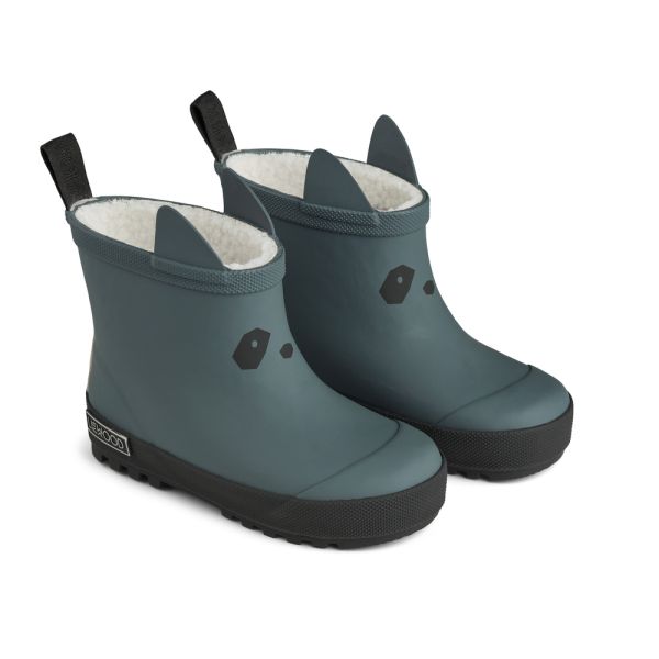 LIEWOOD - JESSE THERMO RAINBOOT WHALE BLUE/BLACK MIX