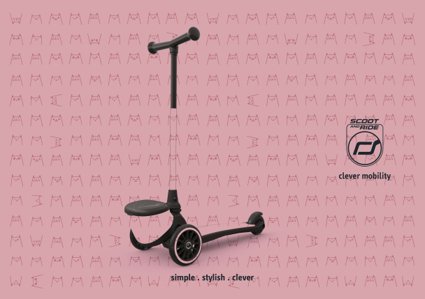 SCOOT & RIDE - SPARKESYKKEL HIGHWAYKICK 2 REFLECTIVE ROSE - Image 9