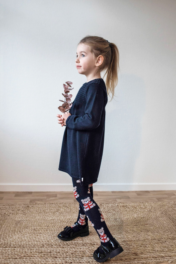 Ullstrømpebukse Jul - Marine - Image 3