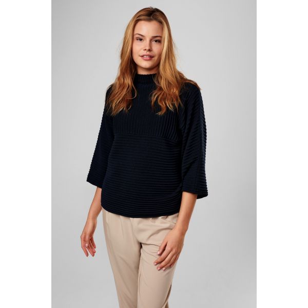 NUIRMELIN Dk SAPPHIRE O-NECK PULLOVER