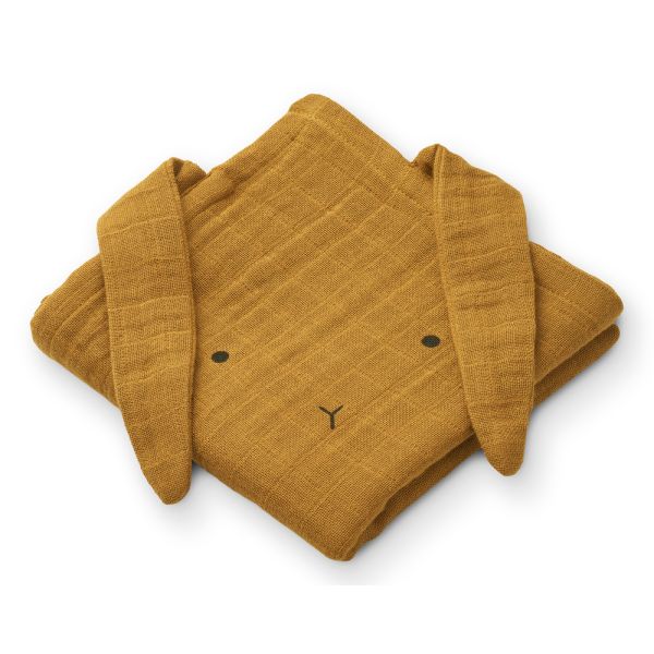 Liewood | Hannah Muslin Klut 2-pk - Rabbit Golden Caramel