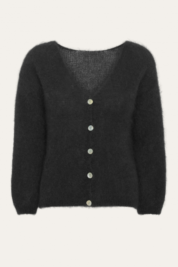 Cornelia Mohair Cardigan - Black  - Image 2
