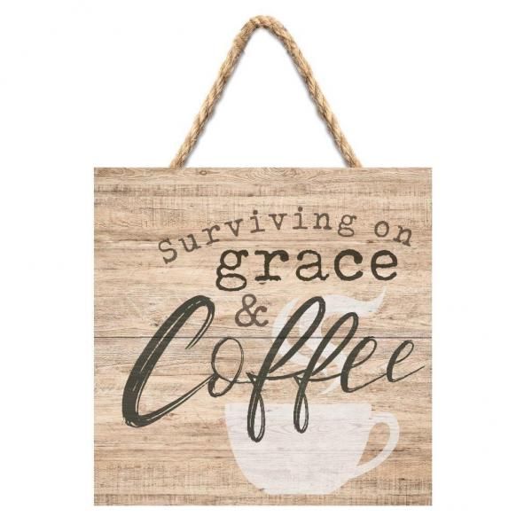 Veggdekor - Surviving on Grace & Coffee