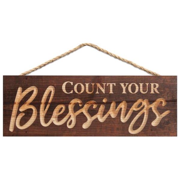 Veggdekor -Count Your Blessings