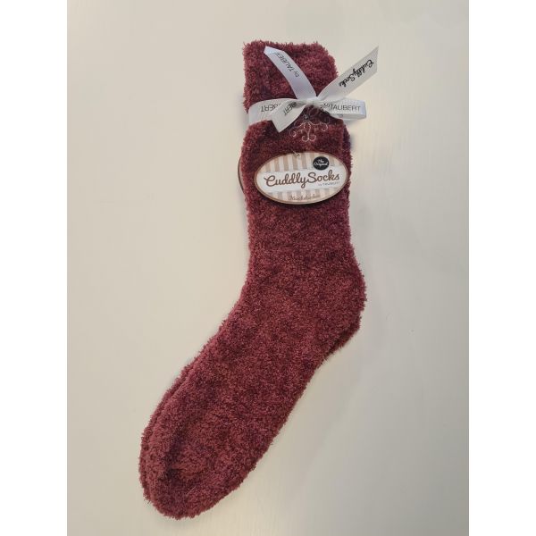 'Winter star' cuddly socks, rosa