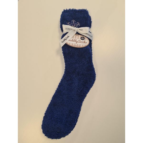 'Winter star' cuddly socks, blå