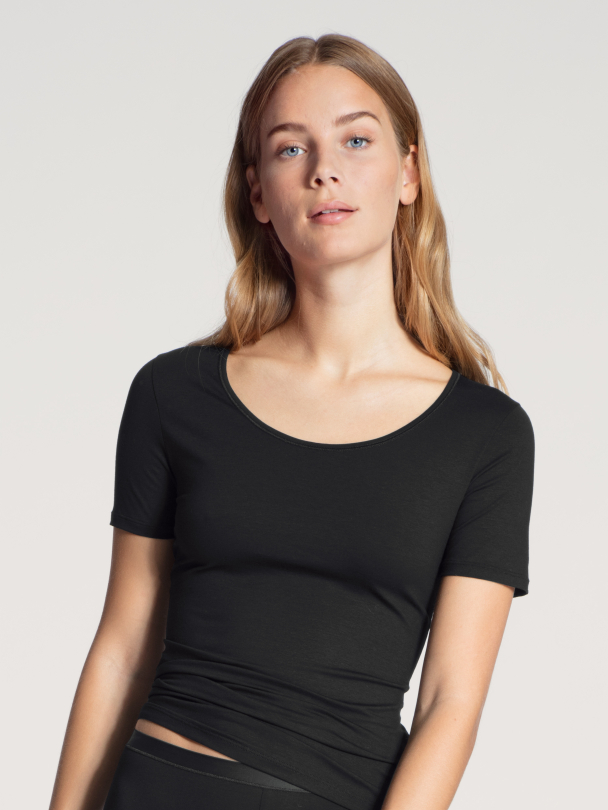 Natural comfort t-shirt, sort - Image 1