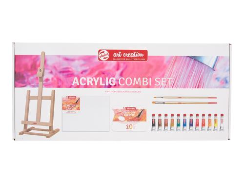 Art Creation Acrylic Combi Set Gavesett m/Staffeli & lerret