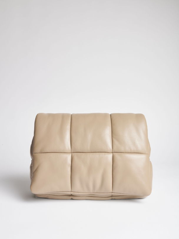 Wanda Faux Leather Clutch Bag - Warm Sand  - Image 2