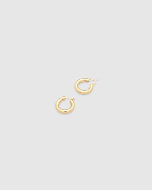 CLASSIC HOOP THICK SMALL GOLD