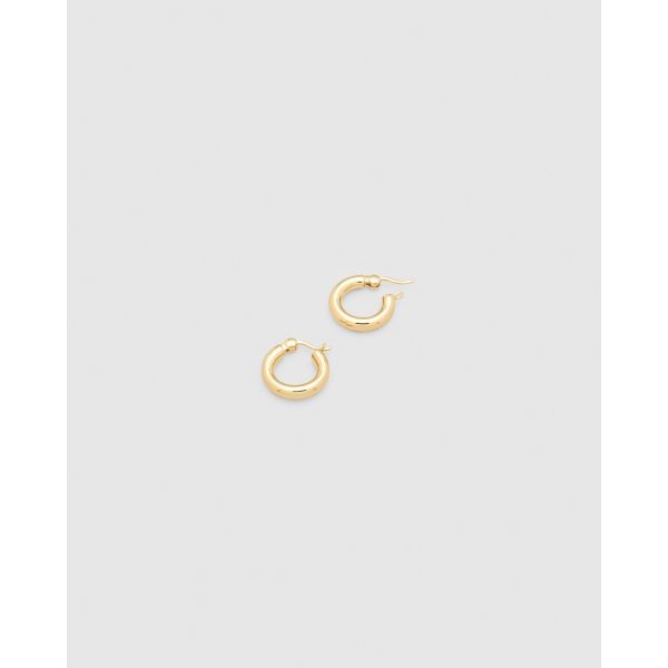 CLASSIC HOOP THICK SMALL GOLD