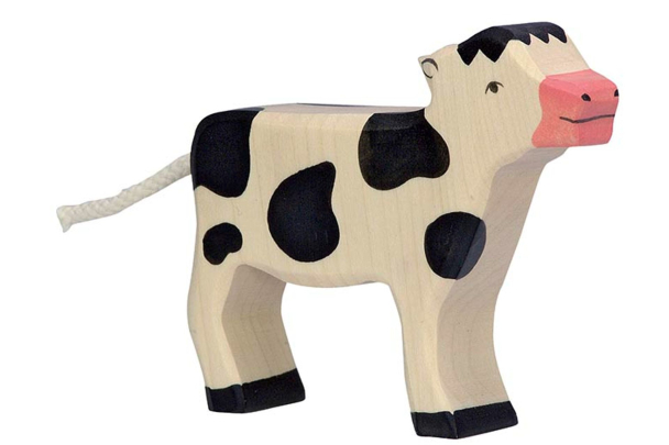 Kalv stående - Svart/Hvit