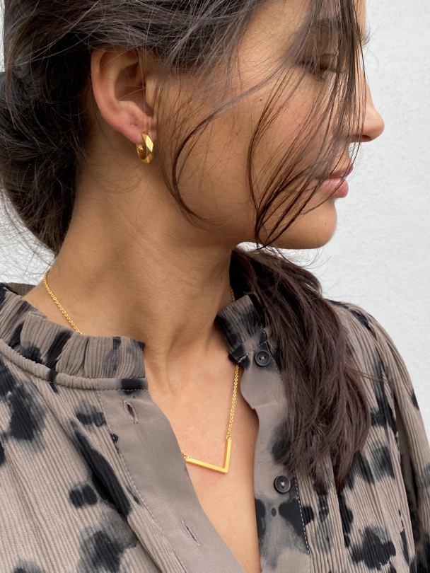 Nordic Star - Star Hoops - Gold  - Image 2