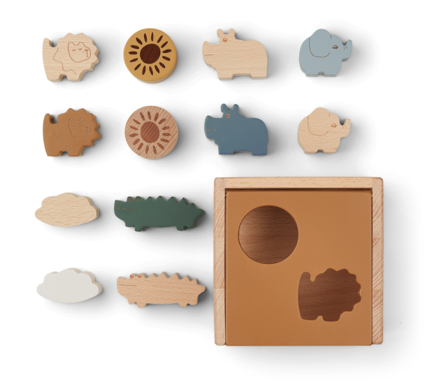 LIEWOOD - GARY PUZZLE CUBE SAFARI/GOLDEN CARAMEL MULTI MIX - Image 2