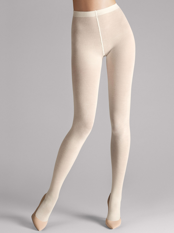 Merino Tights, ecrue