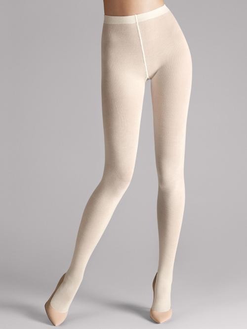 Merino Tights, ecrue