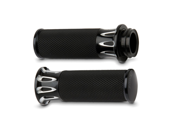 ARLEN NESS FUSION BILLET DEEP CUT GRIPS BLACK