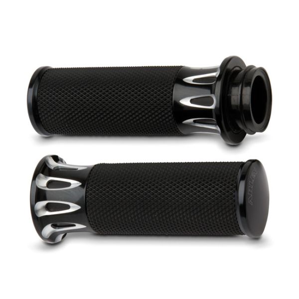 ARLEN NESS FUSION BILLET DEEP CUT GRIPS BLACK