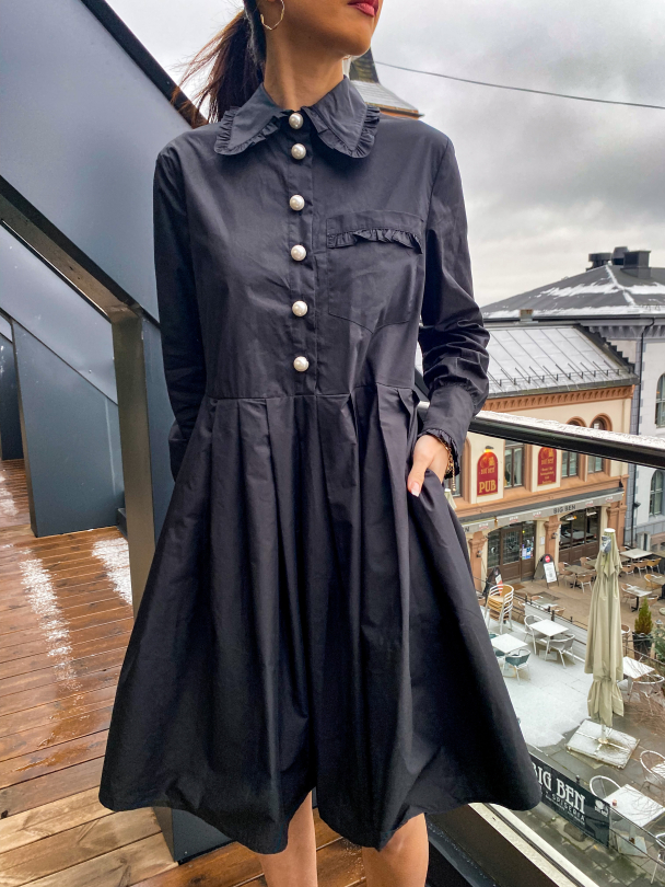 Lamia Dress - Anthracite Black  - Image 1