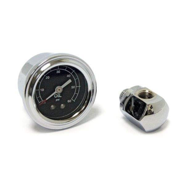 OIL PRESSURE GAUGE KIT ROCKERBOX, 60 PSI