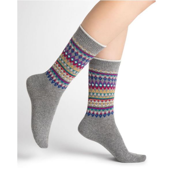 'Cashmere' socks, grå