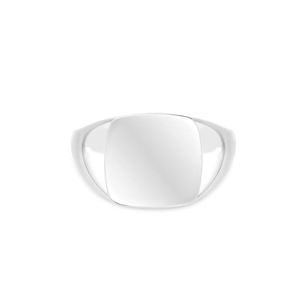 Chunky signet ring - Silver 