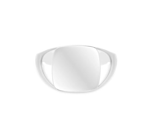 Chunky signet ring - Silver 