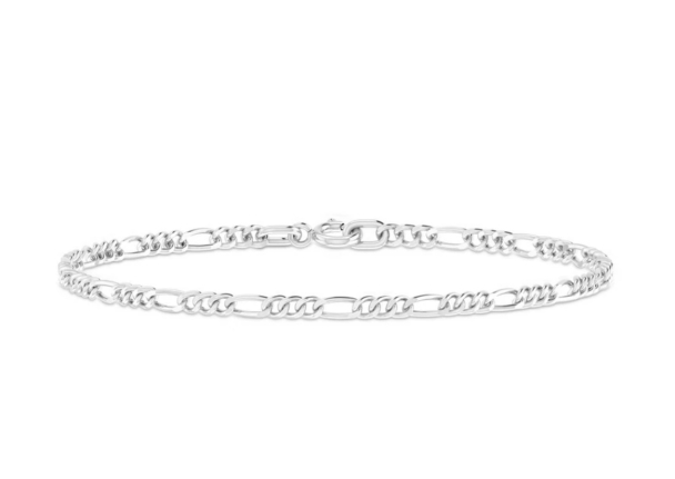 Figaro Chain Bracelet - Silver 