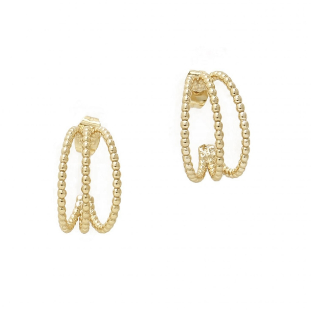 Triple hoops øredobb petite - Image 1
