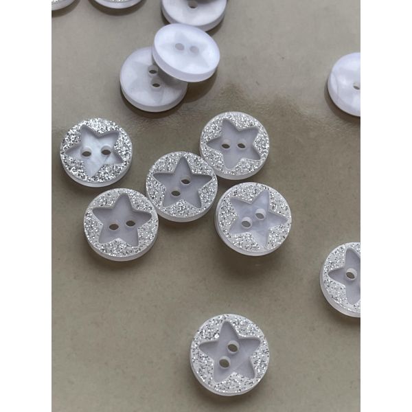 Stjerne glitter 12,5mm