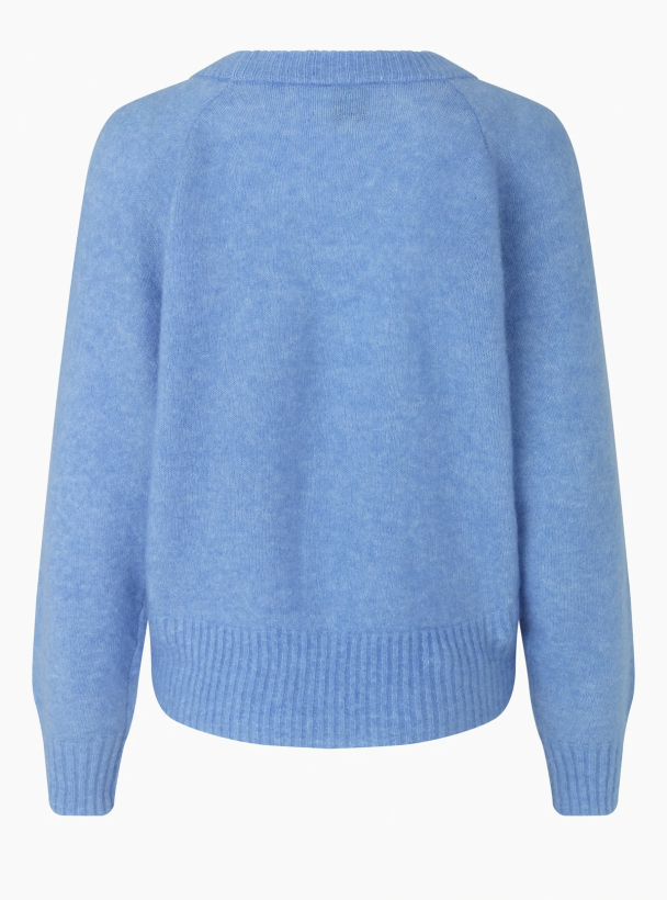Brook Knit Boxy Cardigan - Cornflower Blue  - Image 3