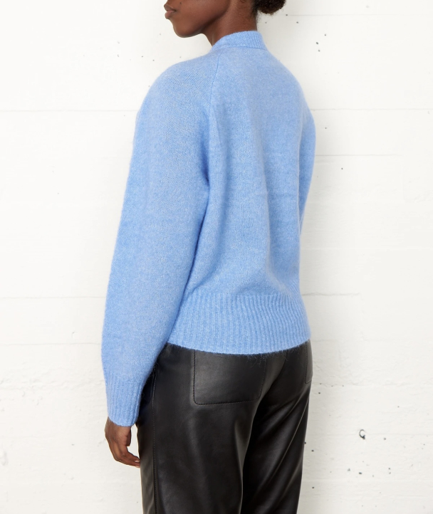 Brook Knit Boxy Cardigan - Cornflower Blue  - Image 4